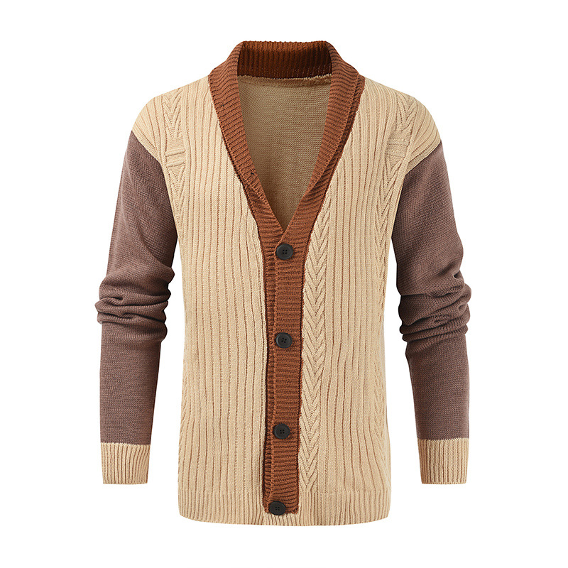 2024亚马逊跨境eBay男士中长款毛衣外贸款开衫男毛衣