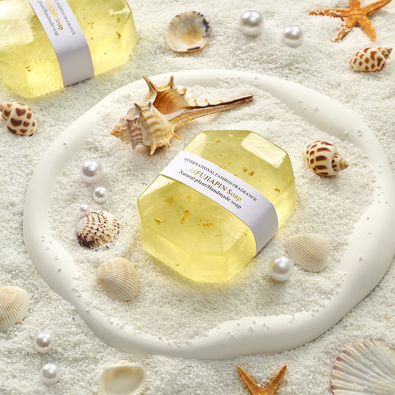 핑크다이아몬드 금박비누 100g-카모마일