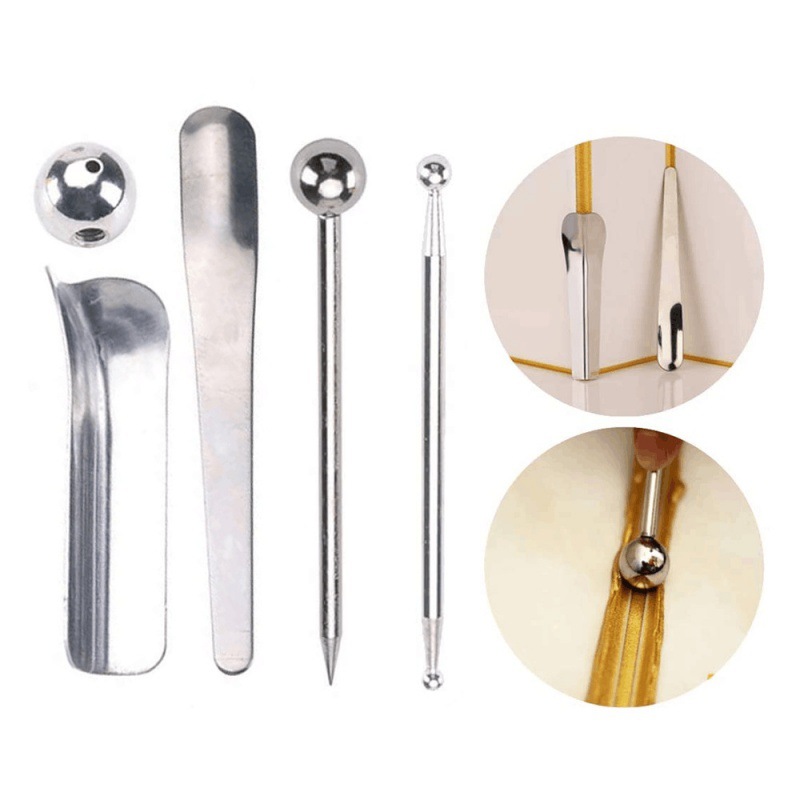 跨境5件装填缝工具套件金属工具拆卸工具瓷砖地板缝修复工具