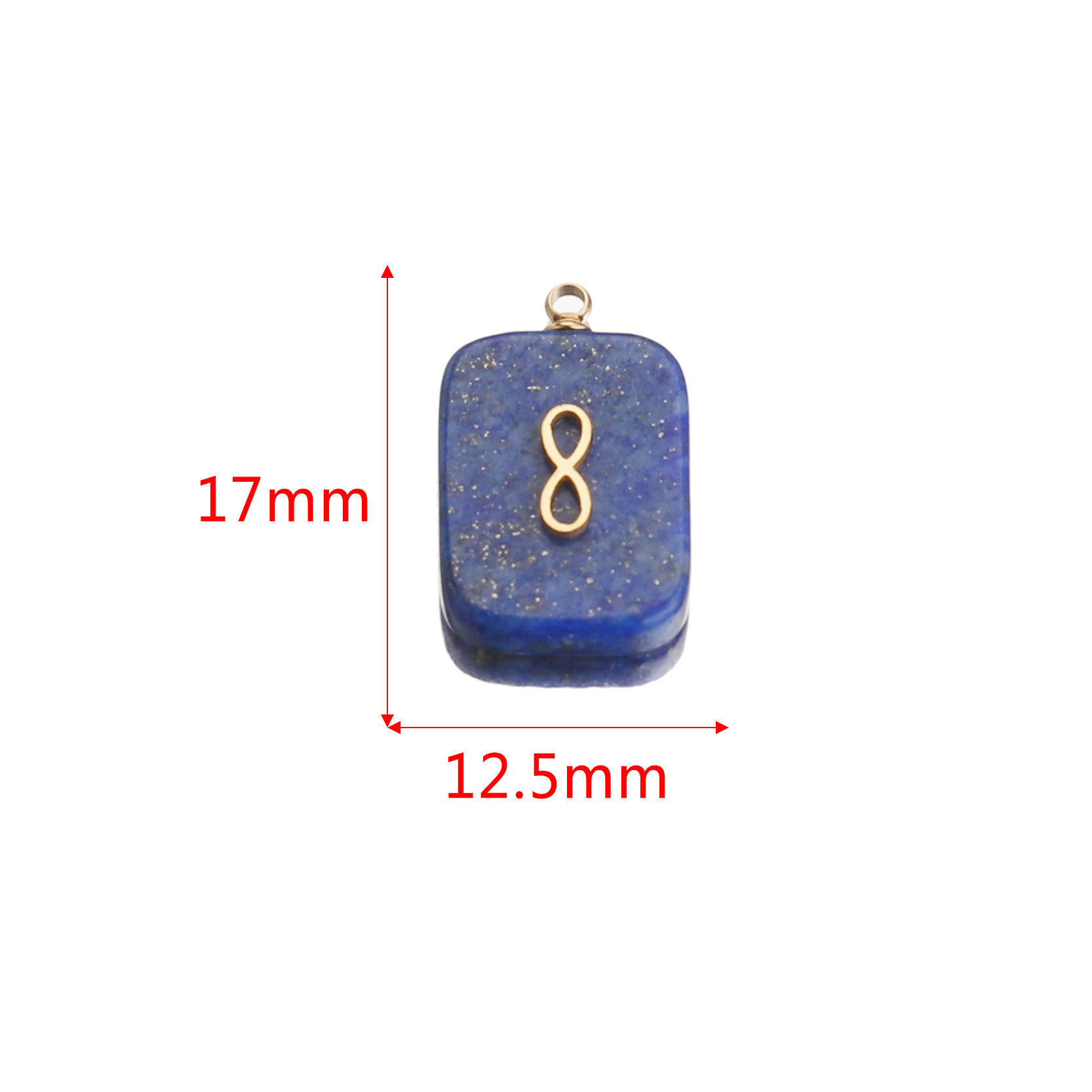 Europa y América Piedra Natural Rosa cristal turquesa Acero inoxidable titanio acero cuadrado pequeño colgante DIY joyería collar Accesorios