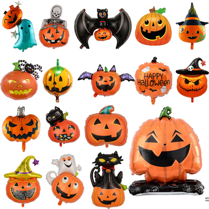 Halloween üçün balqabaq və kabus şarları, bayram bəzəyi
