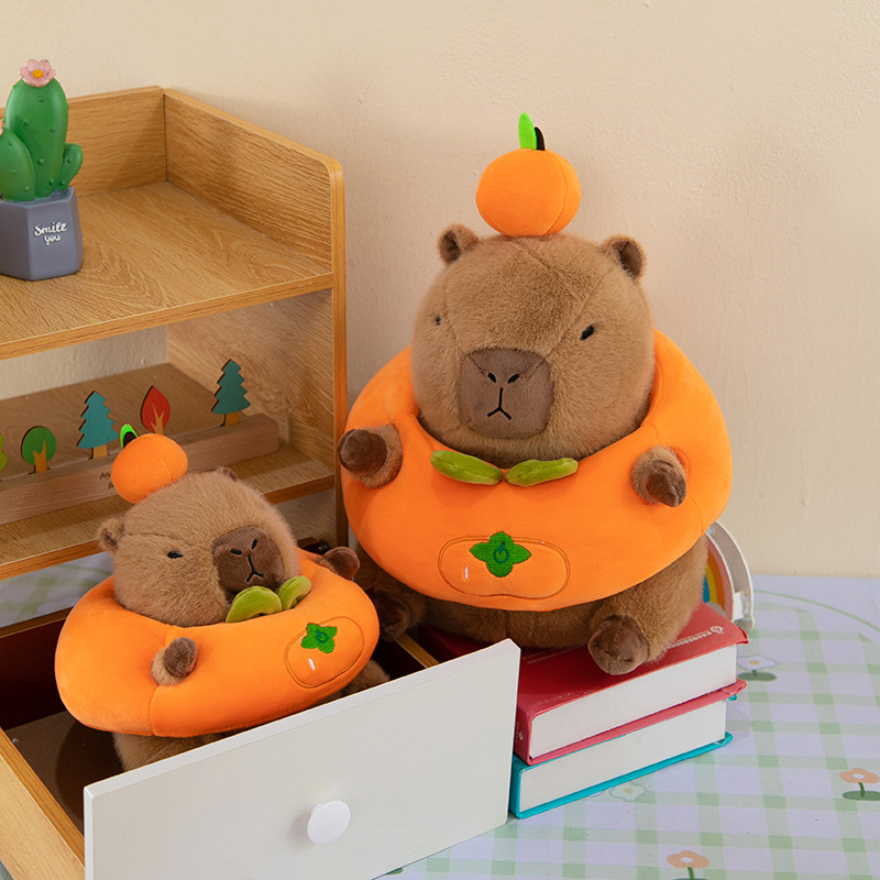 (2개) 감 RUYI 드레싱 카피 바라 봉제 장난감 변형 카피 발라 인형 카피 바라 베개 생일 선물