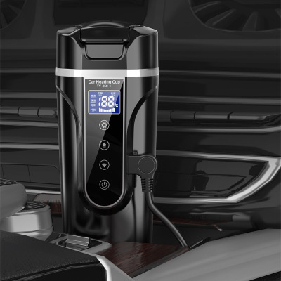 intelligence digital display vehicle electrothermal Water cup Car Cup boiling water automobile heater Heating Cup vacuum cup heating Water cup