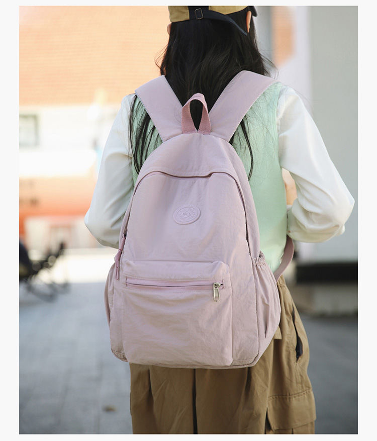 2024 Bergsteiger Reise Neuer koreanischer Stil Schulrucksack Schüler Rucksack Gymnasialschüler Mittelschüler Einfarbiger einfacher Rucksack