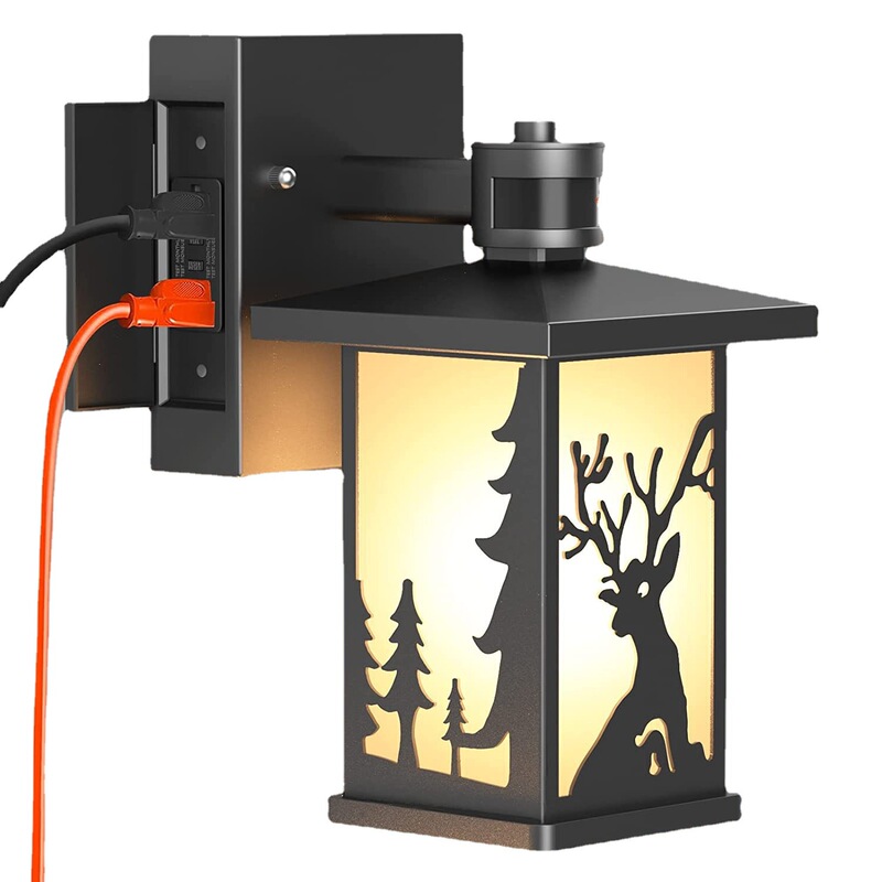 Amazon Cross-border Explosions U.S. Regulations Scenic Area Courtyard Aisle Front Aluminum Outdoor Waterproof Light Sense GFCI Outdoor Wall Lamp Amazon Cross-border Explosions U.S. Regulations Scenic Area Courtyard Aisle Front Aluminum Outdoor Waterproof Light Sense GFCI Outdoor Wall Lamp
