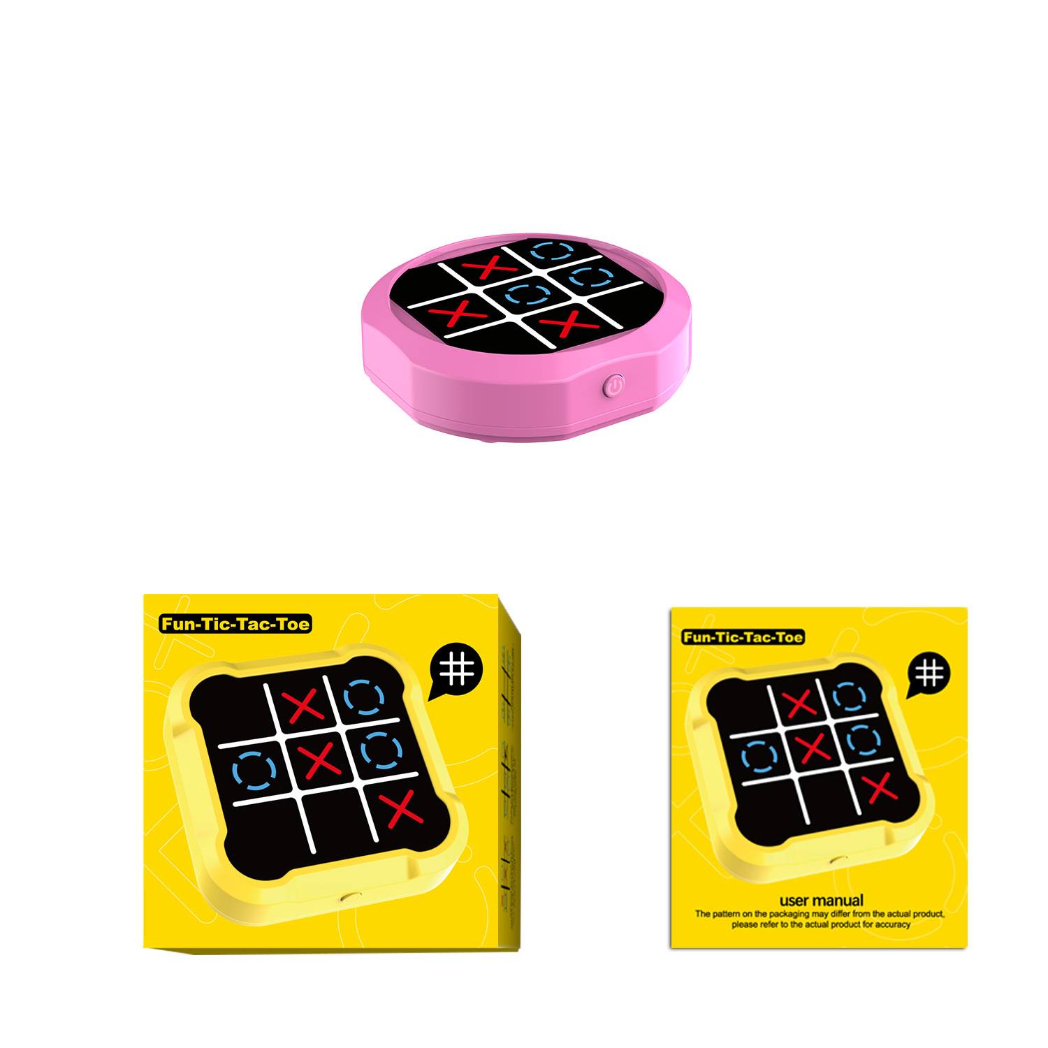 Super Tic Tac Tac Toys educativos para niños Juego de mesa familiar interactivo entre padres e hijos Juguetes de juegos de mesa portátiles todo en uno