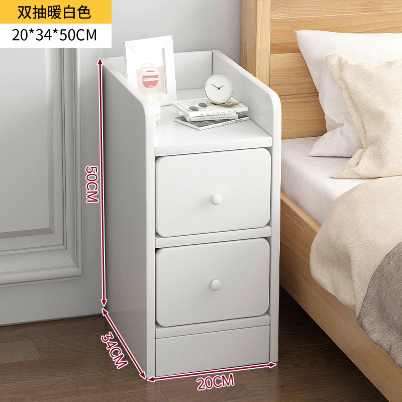 Mesa de noche para alquiler dormitorio moderno minimalista cama almacenamiento rack ultra estrecho brecha gabinete pequeño dormitorio armario