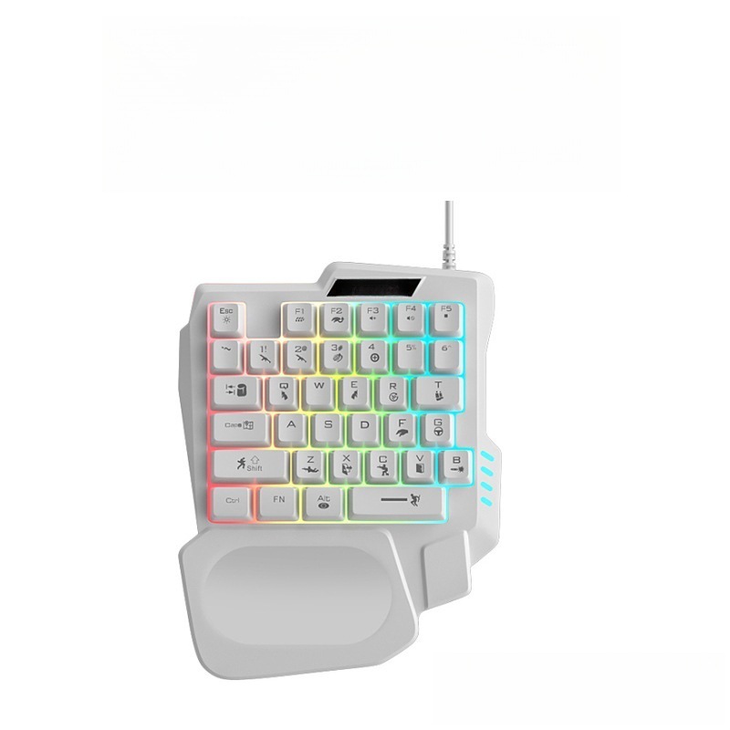 K5 한손 키보드-화이트