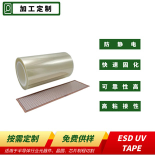 Esd Uv Tape Transparent Tape Semiconductor Process Protective Film 3Kz Uv Film Has High Viscosity and Can Prevent Static Electricity