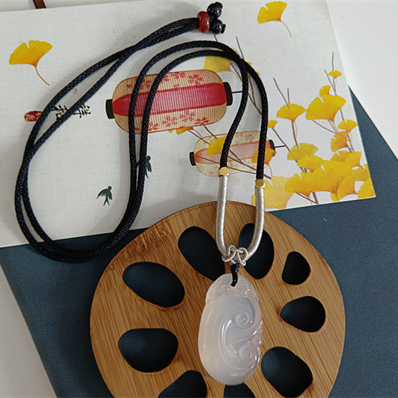 깊은 커피 로프가있는 Ruyi (33*20mm)