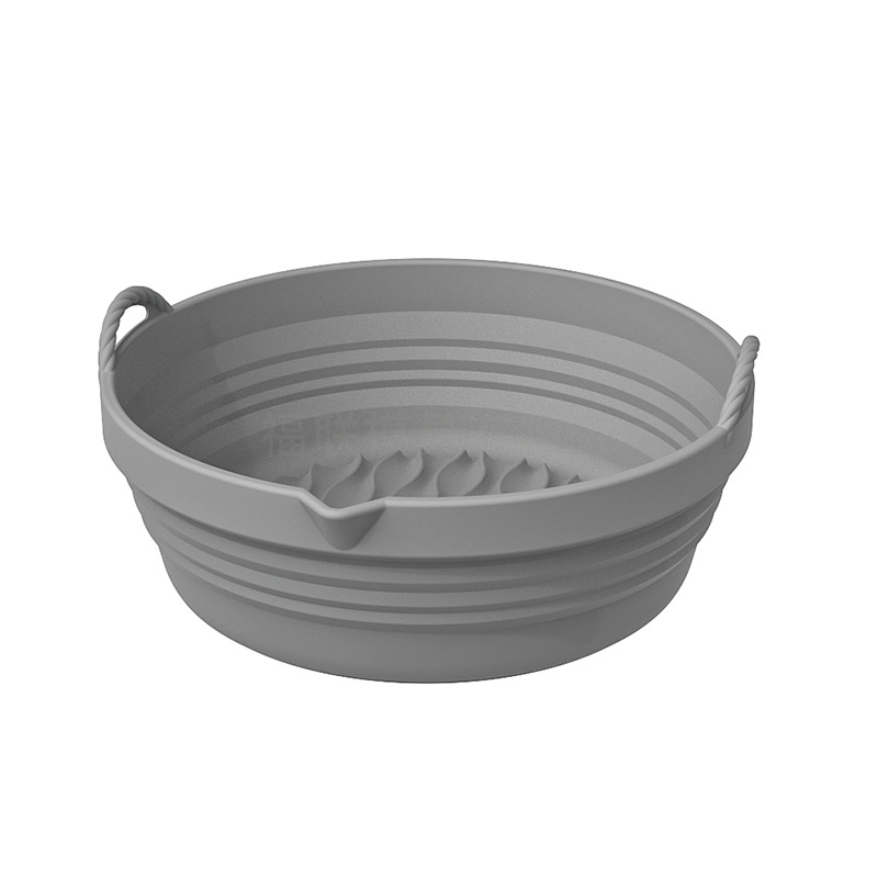 Bandeja de silicona para barbacoa Zibo, tapete para freidora de aire y parrilla, bandeja especial para drenar aceite, tapete plegable y resistente a altas temperaturas.