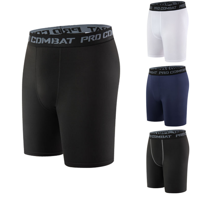 Sports Tight Shorts Men's High-Elastic Basketball Training Running Fitness Compression Five-Point Bottoming Underwear Quick-Drying and Breathable
