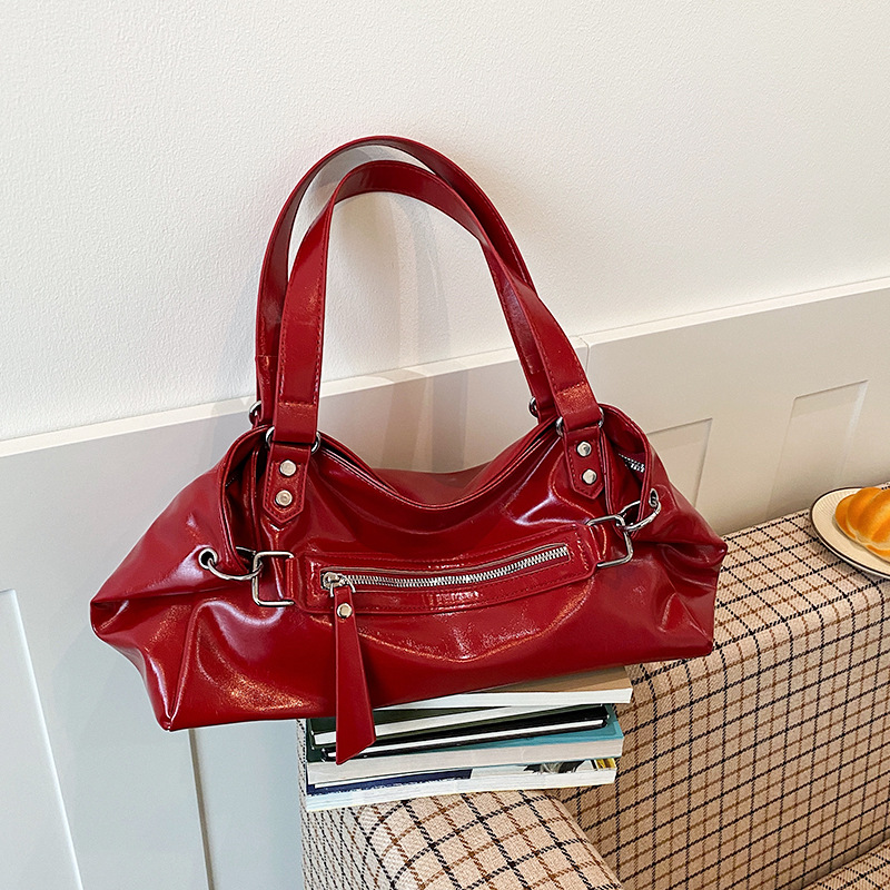 Primavera y verano retro alta textura bolso mujer 2026 nuevo simple gran capacidad tote bag de hombro universal