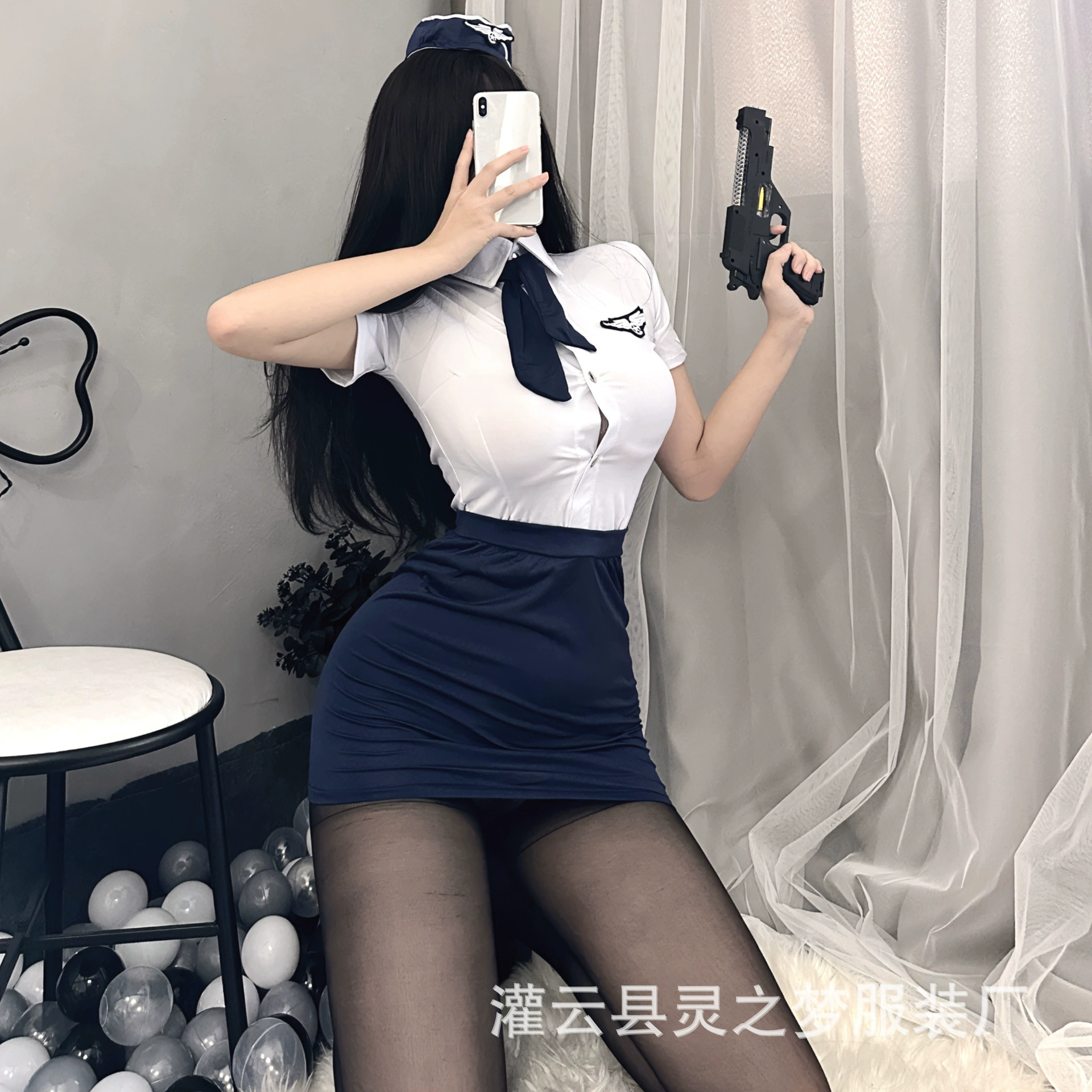 Sexy underwear, set, uniform, tight, hip-accented