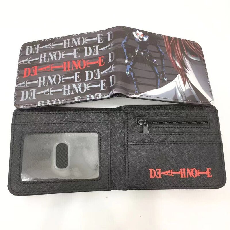 Death Note L noche Shenyue mi Haisha juego de dibujos animados billetera periférica corto horizontal monedero estudiante titular la tarjeta