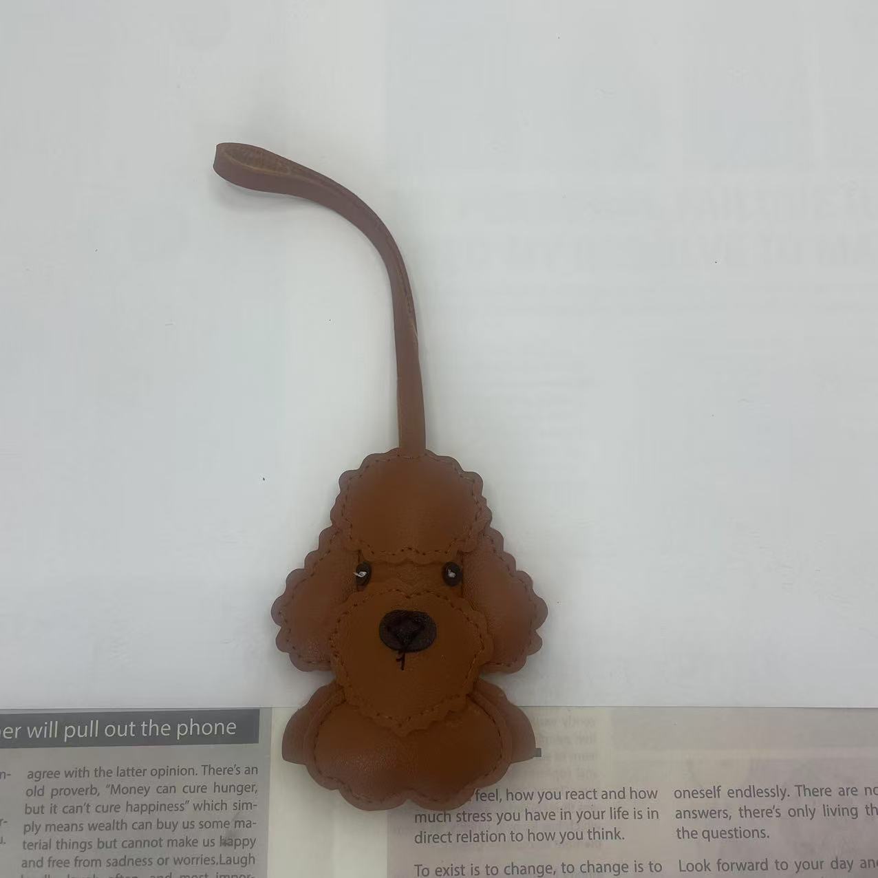 Colgante de Perro para Bolso de PU con Relleno de Algodón para Equipaje