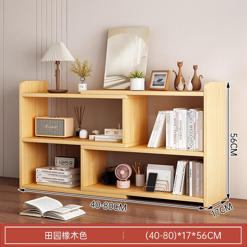 Escritorio de oficina estantería almacenamiento estante estudiante escritorio almacenamiento estante dormitorio escritorio simple multi-capa pequeña librería