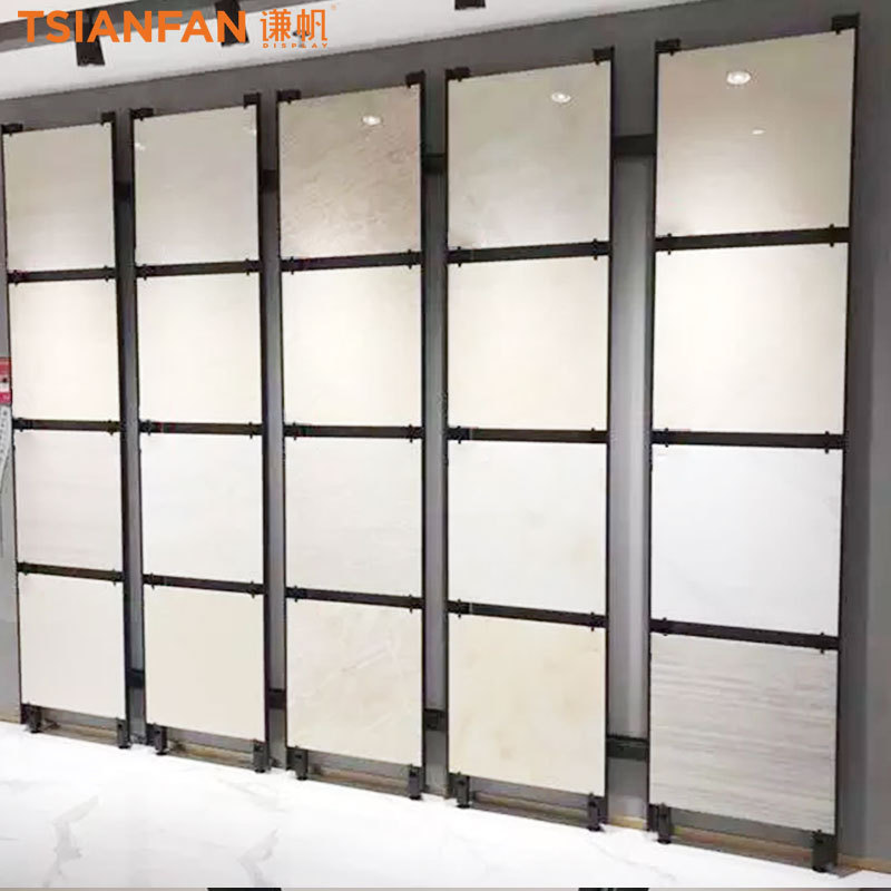 瓷砖样品展示架冲孔管立柱洞洞管冲孔条石材岩板陶瓷展架厂家批发
