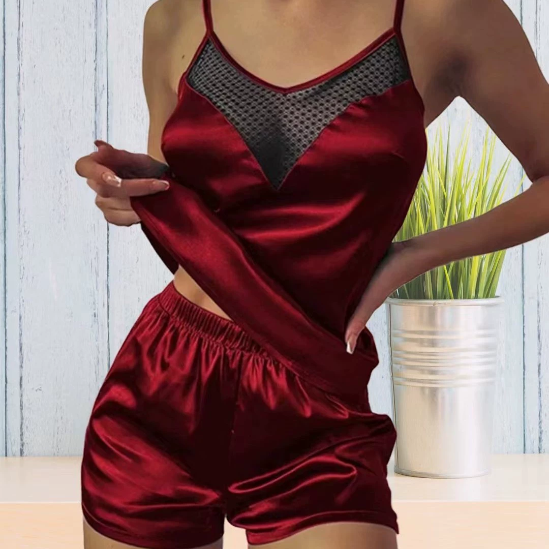 Новое европейское и американское эротическое нижнее белье соблазняет домашнюю одежду из двух частей