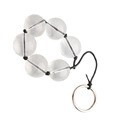 Glass Anal Beads Plug, 8-Bead 3 cm Transparent Design for Couples — detail image 5