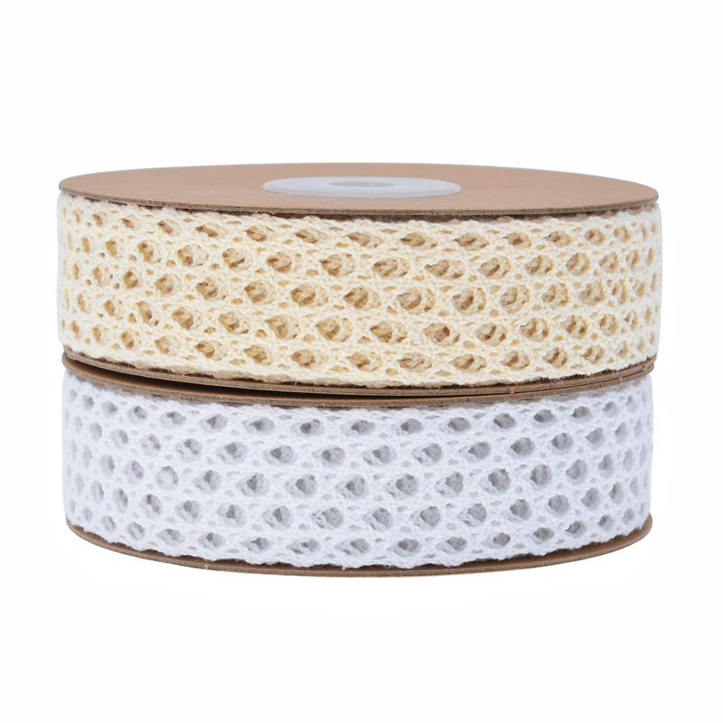Accesorios de tela de encaje de algodón hueco transfronterizo ropa material de tira decoración hecha a mano DIY ramo vendaje