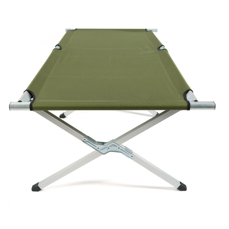 Daxuan cama plegable de aleación de aluminio simple al aire libre, alivio de emergencia conveniente, cama de almuerzo individual, escolta de marcha de campamento