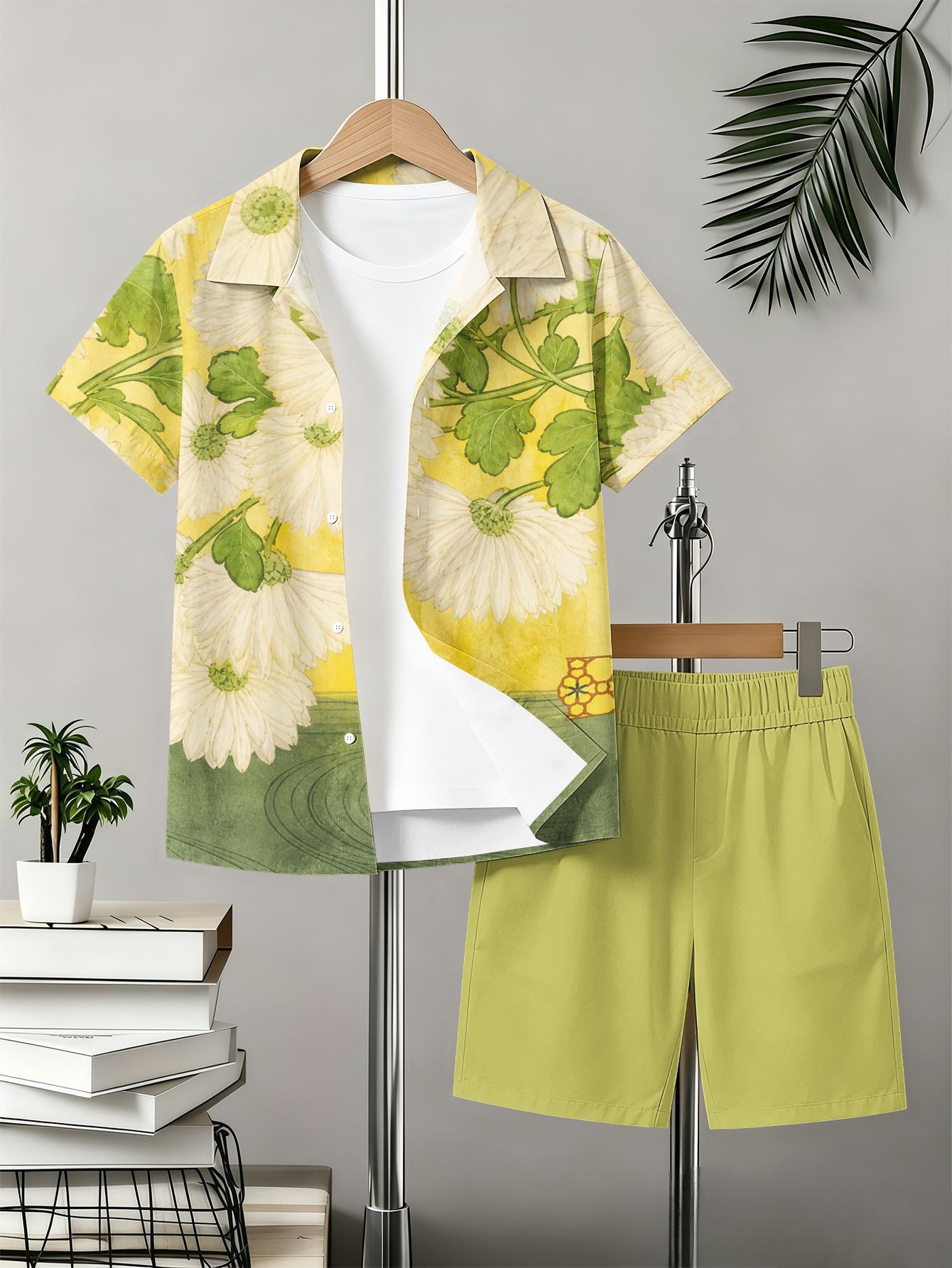 Boys 3d Printed T-shirt And Shorts Set With Pattern Designs_voghion.com