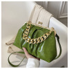 Lock, fashionable shoulder bag, retro one-shoulder bag for oily skin, 2023 collection