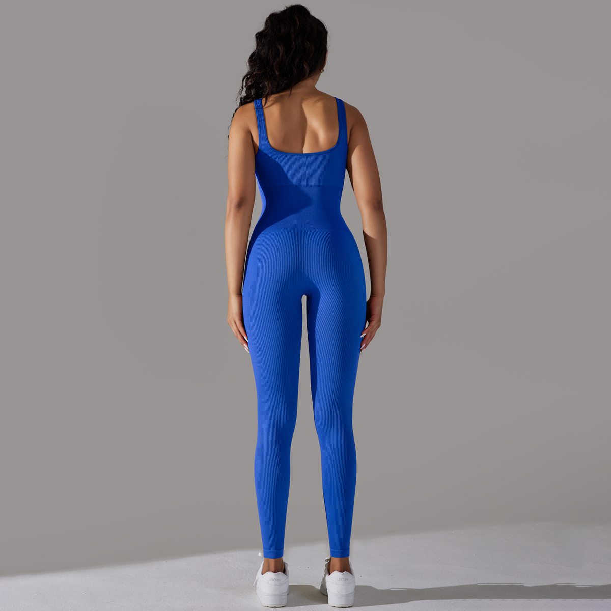 Simple Style Solid Color Nylon Cotton Blend U Neck Active Sets Skinny Pants display picture 34