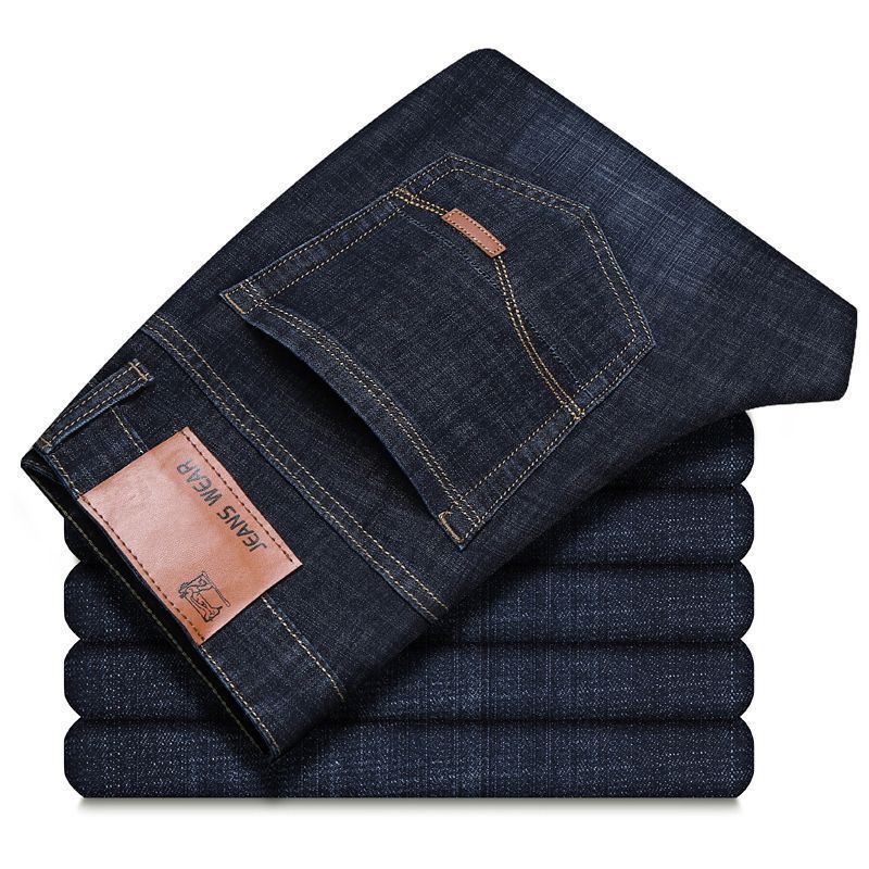 Summer Men's Jeans Straight-Leg Loose Fit Plus-Size Zengcheng Jeans Men's Casual Versatile High-Waisted Men's Casual Pants