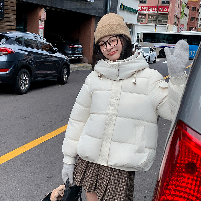 Algodón corto para mujeres 2024 otoño y invierno nuevo tipo de ropa de algodón de pluma coreana suelta y gruesa chaqueta de algodón caliente chaqueta de mujer