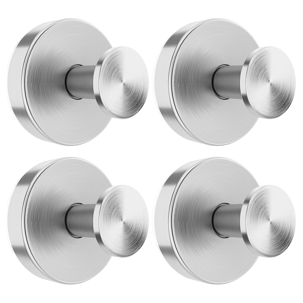 Cross-Border Stainless Steel Suction Cup Hook Metal Hook Strong Adhesive Hook Coat Hook Bathrobe Hook Bracket Bathroom Kitchen