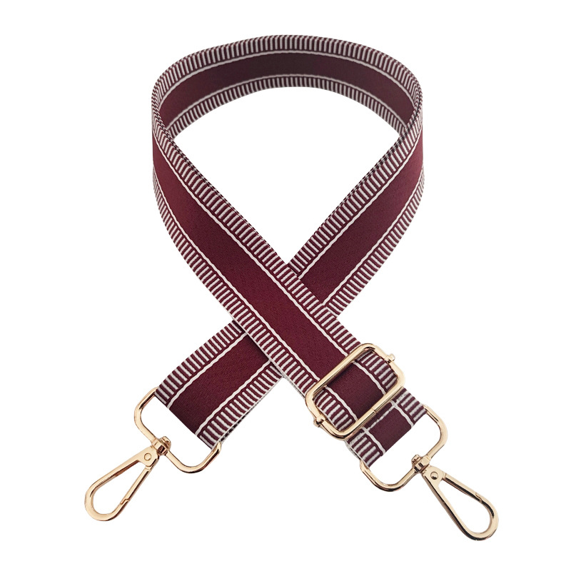 Polyester Cotton Stripe Solid Color Bag Strap display picture 16