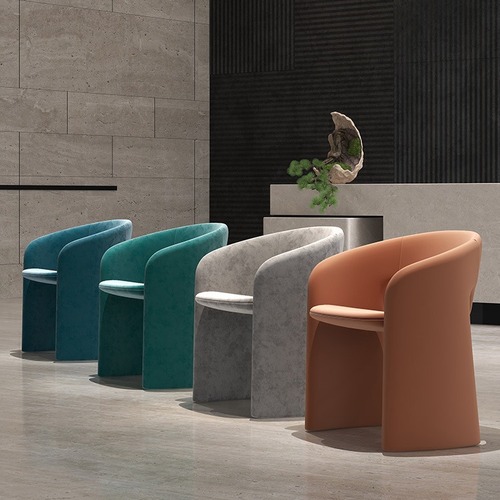 Table and chair irregular reception internet celebrity Rocheburg dining chair leisure coffee shop theme restaurant negotiation single creative chair 