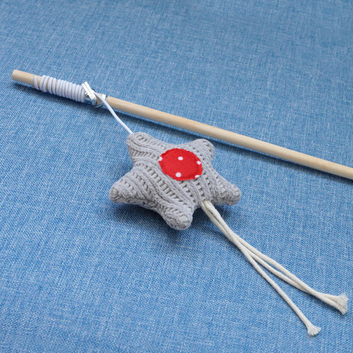 Cat toy cat teasing stick, rat-shaped molars, bite-resistant wooden cat teasing stick, cat self-pleasure and boredom relief, pet supplies wholesale
