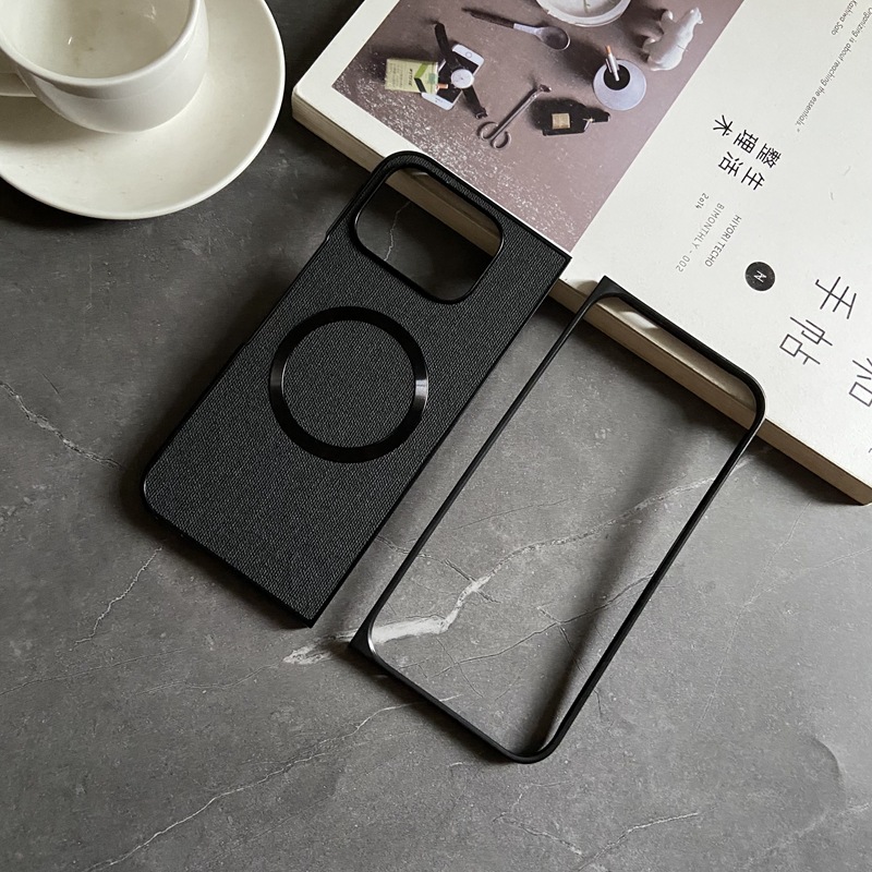 Magnetic cloth pattern yuan color-black