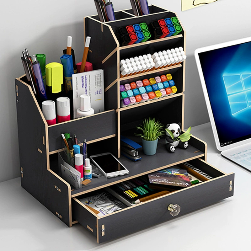 Pens holder, stationery, storage box, wooden storage system for documents