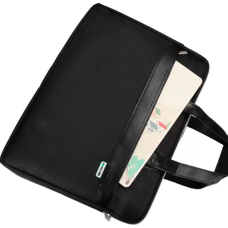 Universal materials set for documents for folders, laptop with zipper, linen bag, training