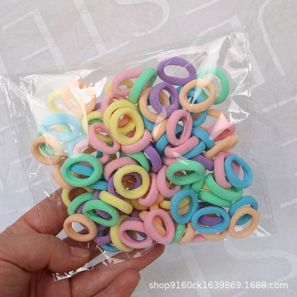 Children's rubber band hair ring girls towel ring head rope seamless hair band baby thumb ring hair accessories wholesale