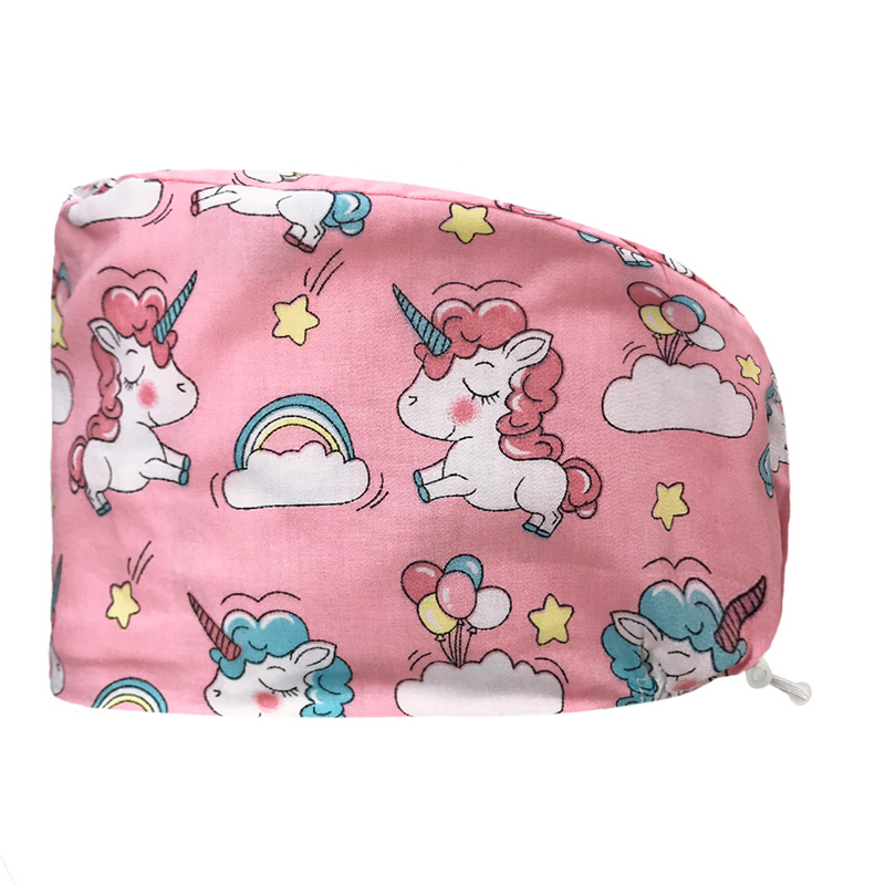 Tapa quirúrgica tapa de la enfermera femenina tapa redonda de algodón puro sala de operaciones tapa especial médico tapa de trabajo puntera transpirable hombres y mujeres