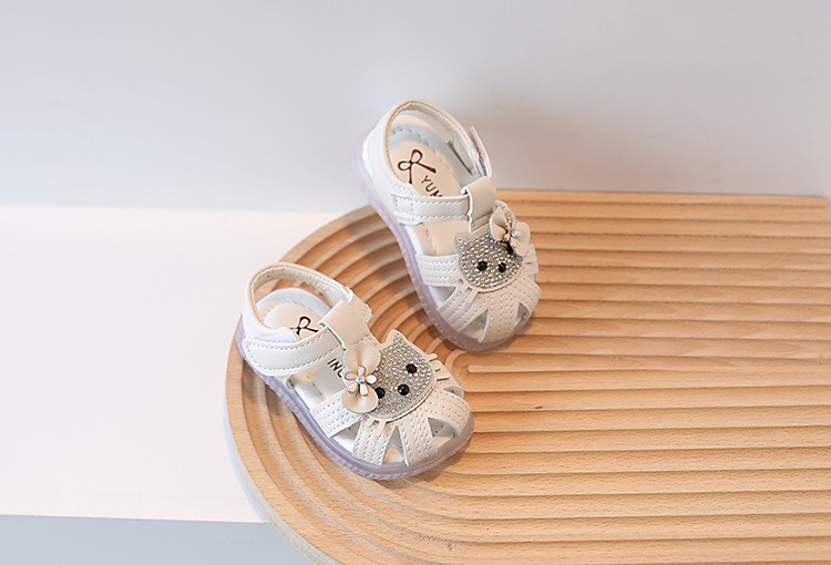 Sommer Baby 1-2 Jahre altes Mädchen weiche Sohlen Walking Kinder Anti-Rutsch Prinzessin Schuhe gewickelt Sandalen_voghion.com