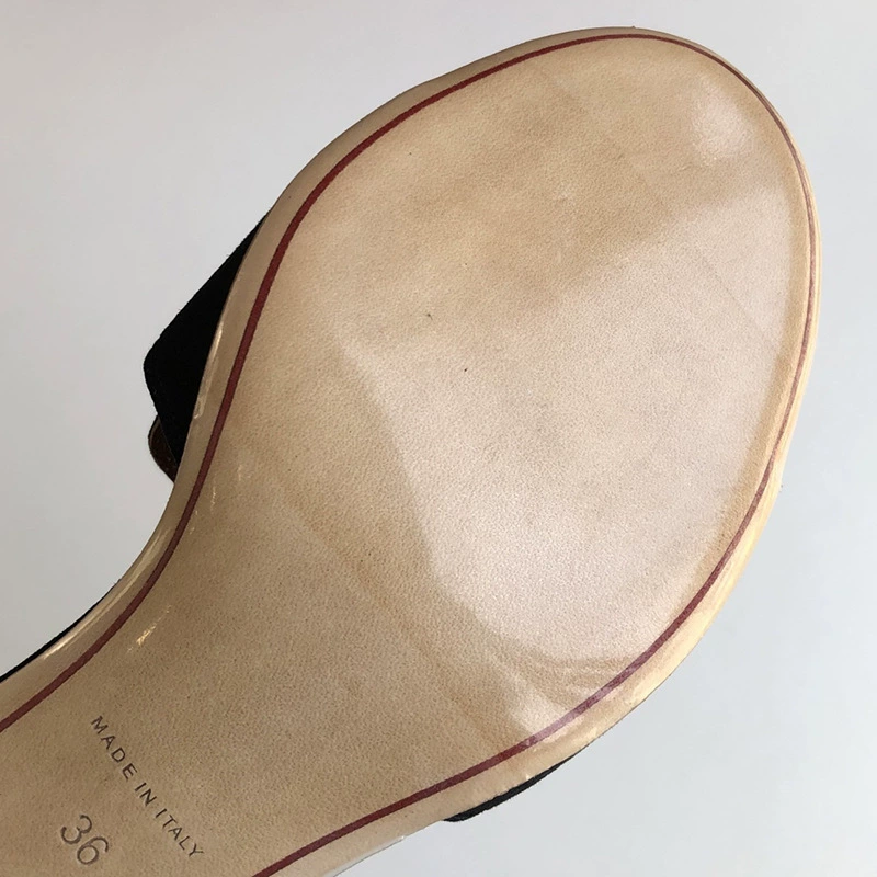 Slippers, pendant with tassels with a strap, sandals