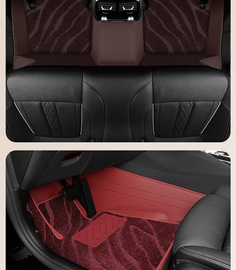 Suitable for car upper layer starry sky carpet floor mats, driver's seat replacement carpet, waterproof and wear-resistant, for rear, driver's and passenger's seats, and the entire vehicle