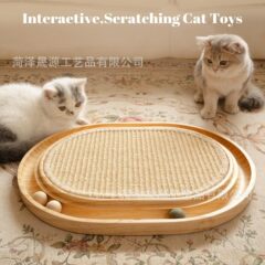 新款猫抓板耐磨不掉屑立式猫爪板猫窝一体剑麻猫玩具耐抓猫咪玩具