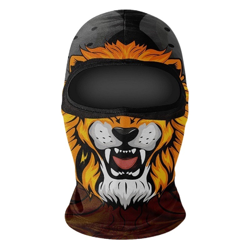 Motorcycle motorcycle mask summer outdoor riding hood Ice Silk summer breathable sun protection men's and women's full face mask