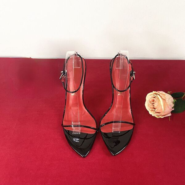 Minimalistic sandals stiletto heels
