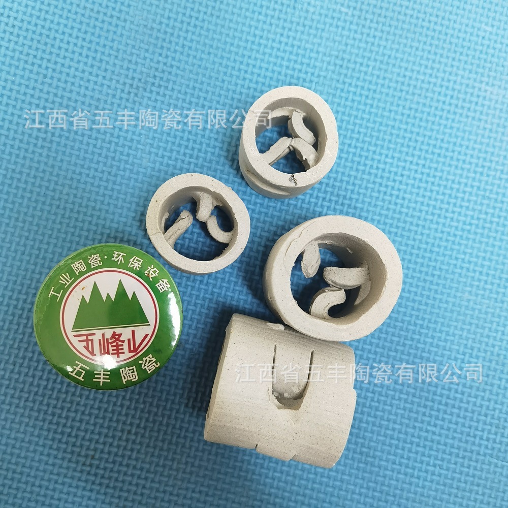 陶瓷鲍尔环 五峰山耐酸陶瓷填料
