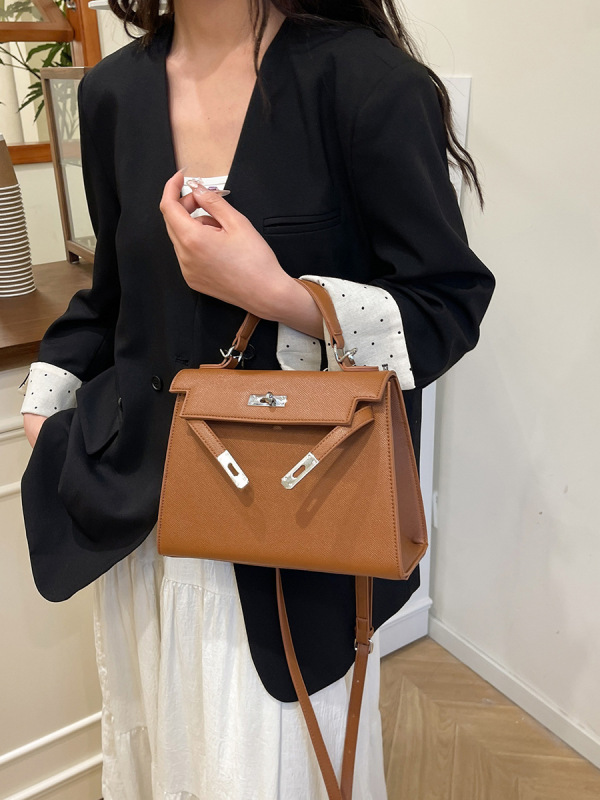 简约手提凯莉包包女2025春夏新款单肩包质感潮百搭休闲时尚斜挎包|undefined