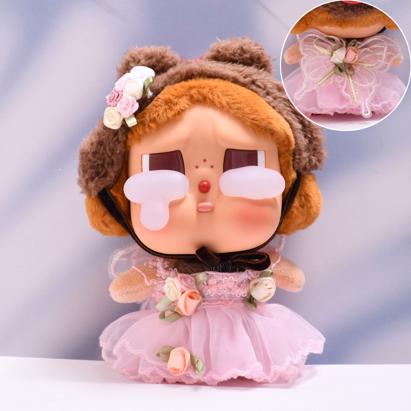 ただの子供服】泣く子供の涙の工場はゴムの顔の人形をごまかします。