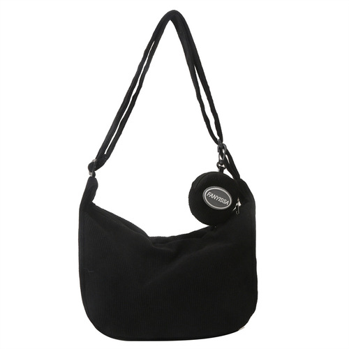 Solid color simple large capacity  autumn and winter new Korean version simple one-shoulder crossbody bag mother bag dumpling bag trendy